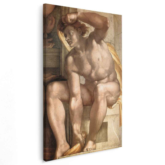 Ignudo (1509) by Michelangelo