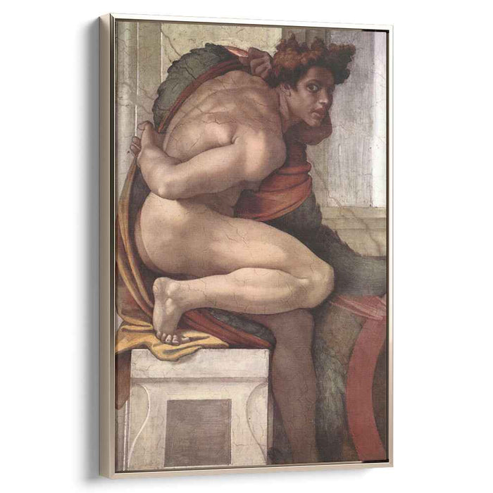 Ignudo (1509) by Michelangelo