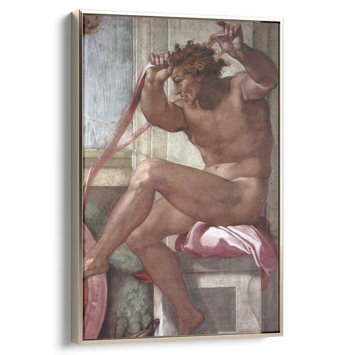 Ignudo (1509) by Michelangelo