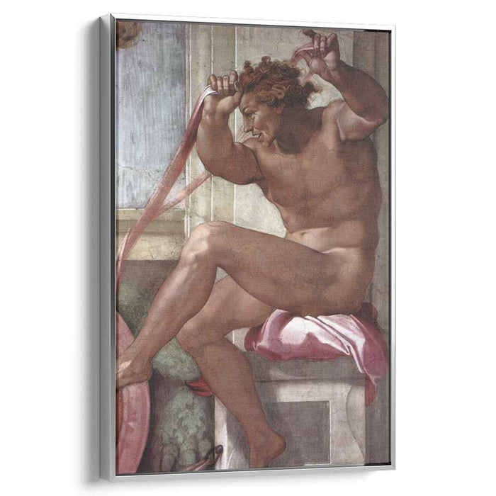Ignudo (1509) by Michelangelo
