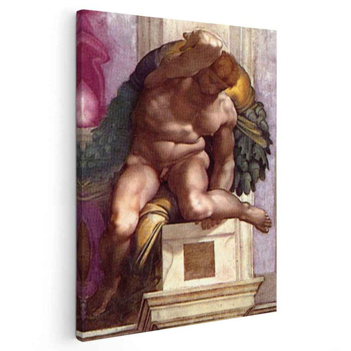 Ignudo (1509) by Michelangelo