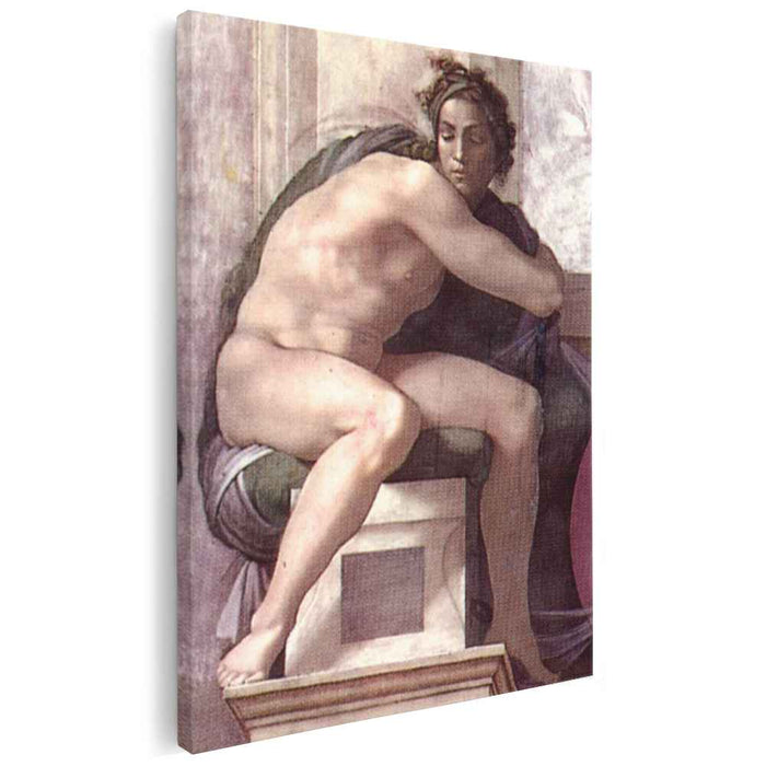 Ignudo (1509) by Michelangelo