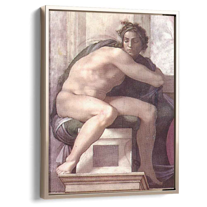 Ignudo (1509) by Michelangelo