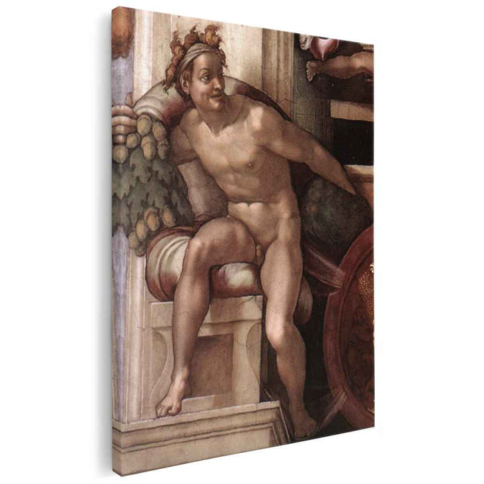 Ignudo (1509) by Michelangelo