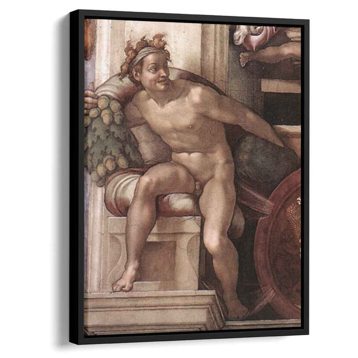 Ignudo (1509) by Michelangelo
