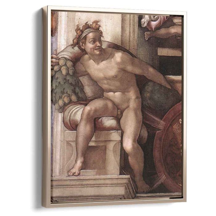 Ignudo (1509) by Michelangelo