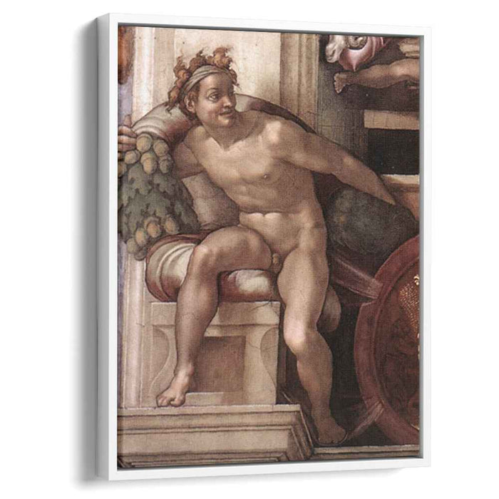 Ignudo (1509) by Michelangelo