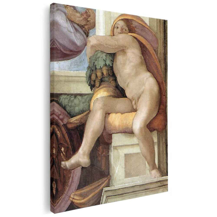 Ignudo (1509) by Michelangelo