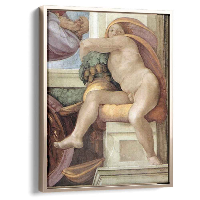 Ignudo (1509) by Michelangelo