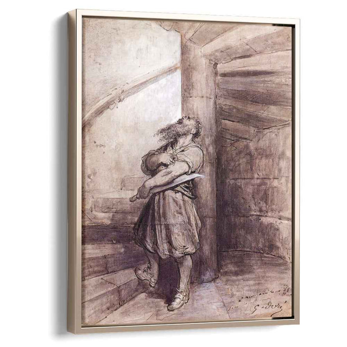 Illustration For Charles Perraults Bluebeard (1868) by Gustave Dore