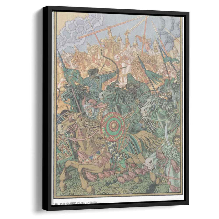 Illustration for the epic "Exile Khan Batygi" (1941) by Ivan Bilibin