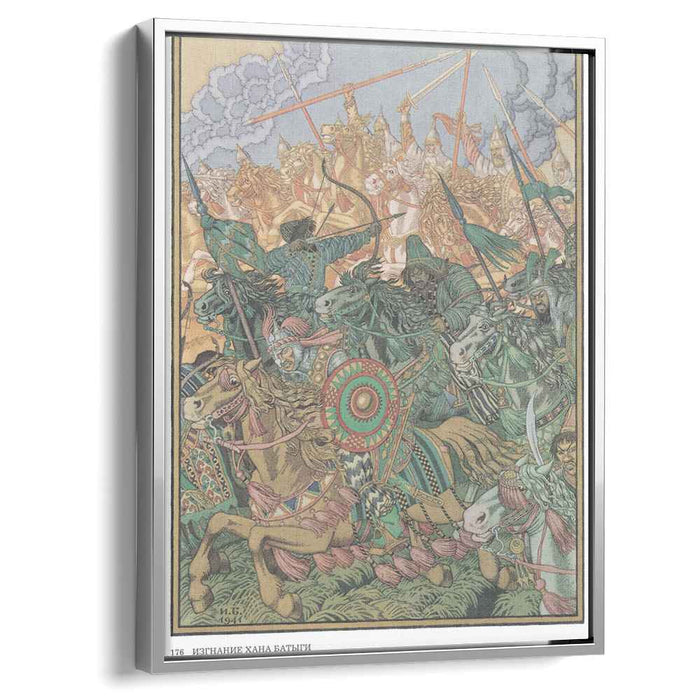 Illustration for the epic "Exile Khan Batygi" (1941) by Ivan Bilibin