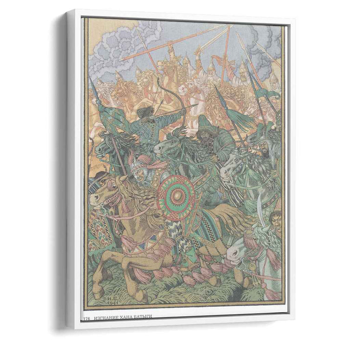 Illustration for the epic "Exile Khan Batygi" (1941) by Ivan Bilibin