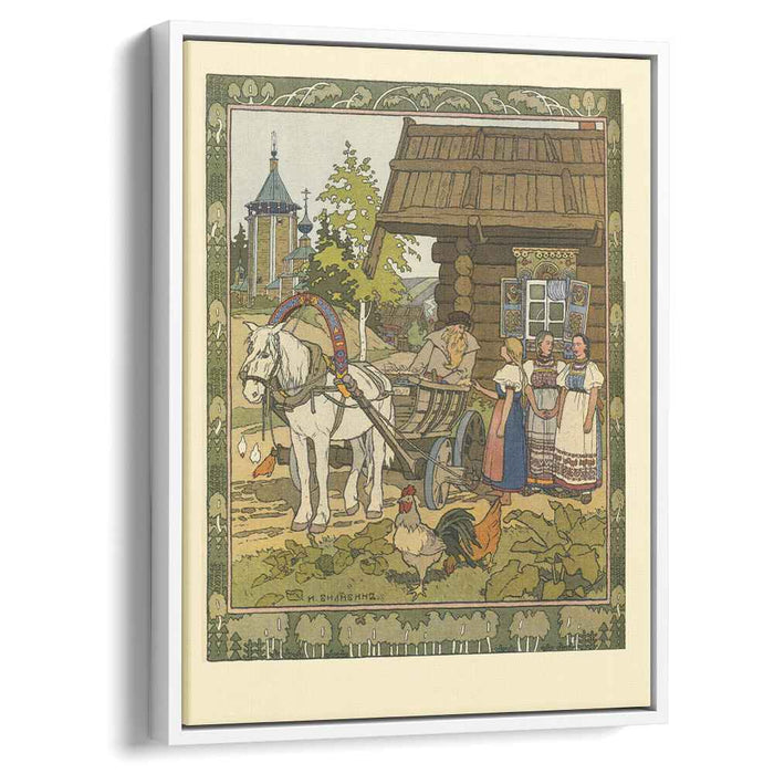 Illustration for the Russian Fairy Story "Feather Of Finist Falcon" by Ivan Bilibin