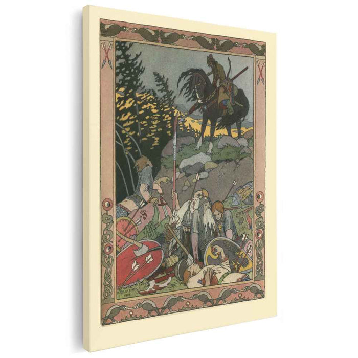 Illustration for the Russian Fairy Story "Maria Morevna" (1900) by Ivan Bilibin