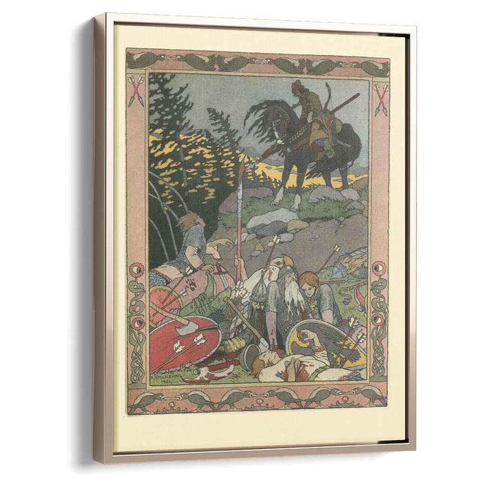 Illustration for the Russian Fairy Story "Maria Morevna" (1900) by Ivan Bilibin