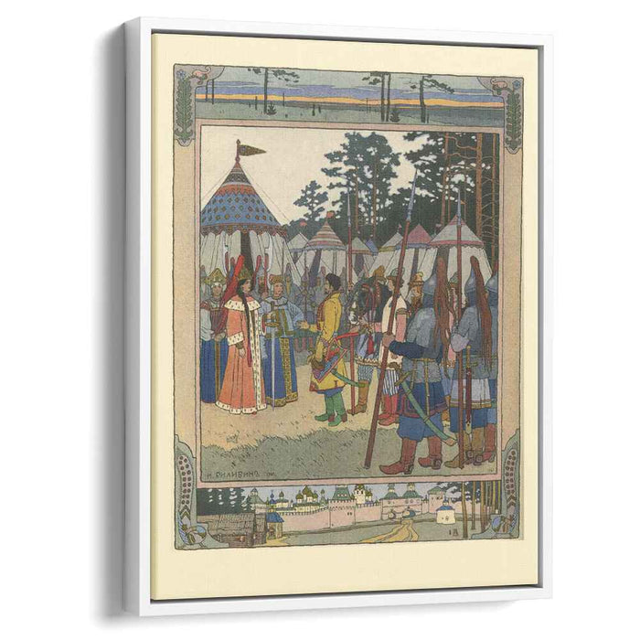 Illustration for the Russian Fairy Story "Maria Morevna" (1900) by Ivan Bilibin