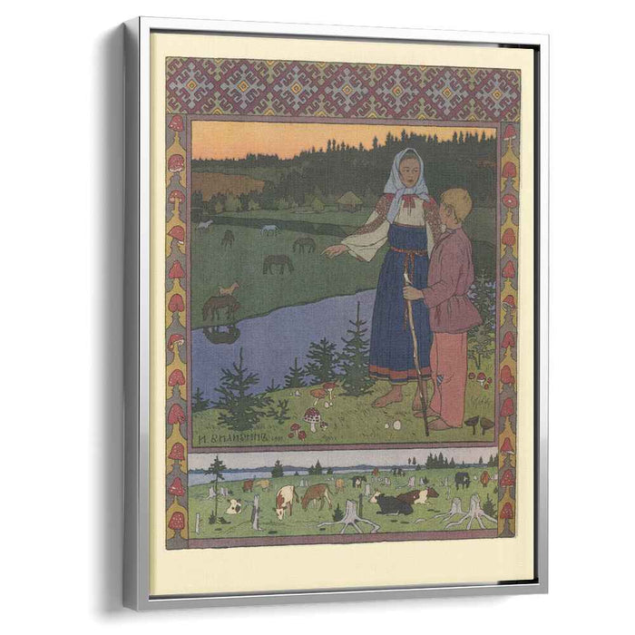 Illustration for the Russian Fairy Story "Sister Alyonushka and brother Ivanushka" (1901) by Ivan Bilibin