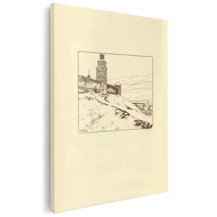 Illustration for the Russian Fairy Story "The Frog Princess" (1901) by Ivan Bilibin