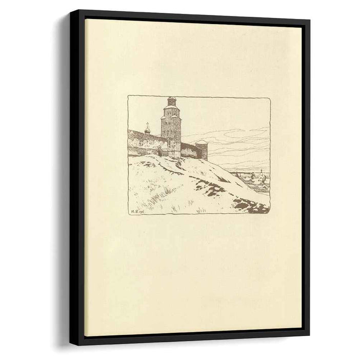 Illustration for the Russian Fairy Story "The Frog Princess" (1901) by Ivan Bilibin