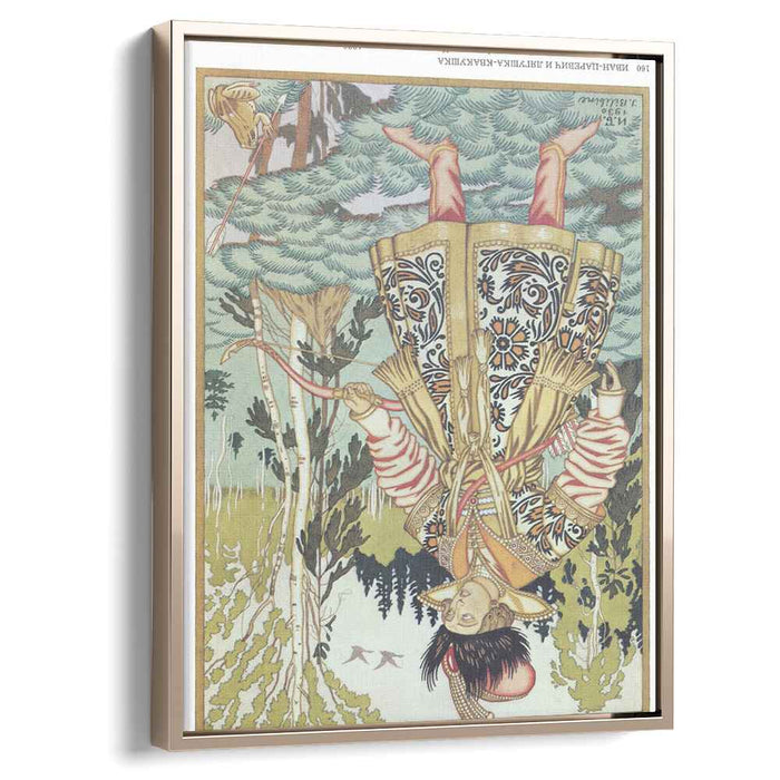 Illustration for the Russian Fairy Story "The Frog Princess" (1930) by Ivan Bilibin