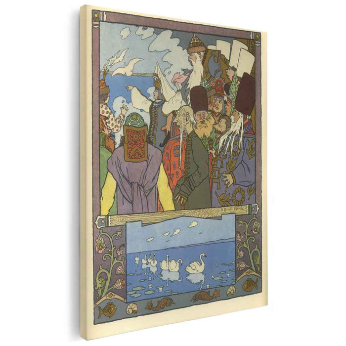 Illustration for the Russian Fairy Story "The Frog Princess" by Ivan Bilibin