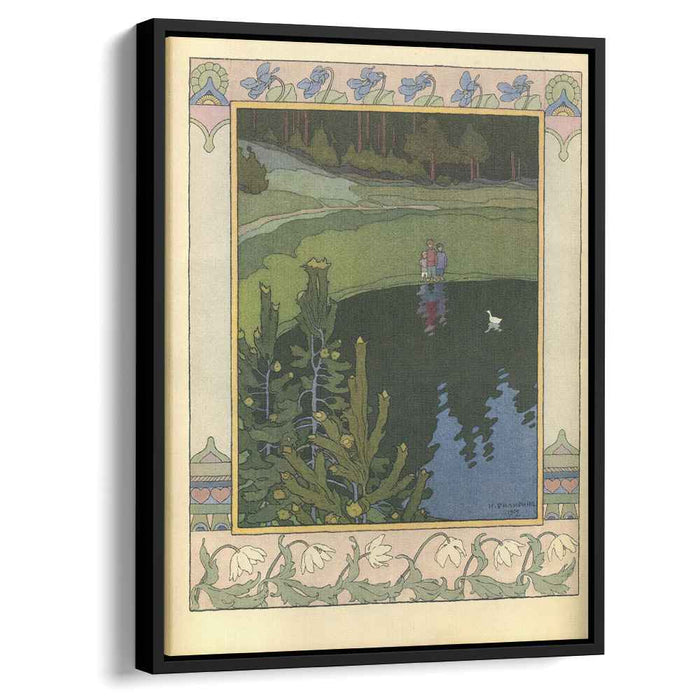 Illustration for the Russian Fairy Story "White duck" (1902) by Ivan Bilibin