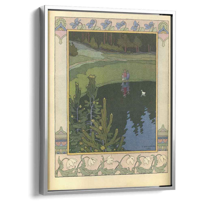 Illustration for the Russian Fairy Story "White duck" (1902) by Ivan Bilibin