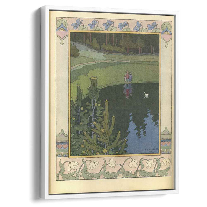 Illustration for the Russian Fairy Story "White duck" (1902) by Ivan Bilibin