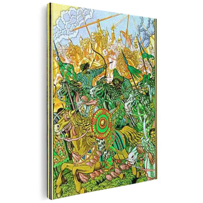 Illustration for The Tale of Igor's Campaign by Ivan Bilibin