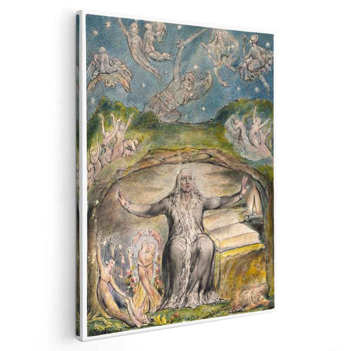 Illustration to Milton`s L`Allegro and Il Penseroso (1820) by William Blake