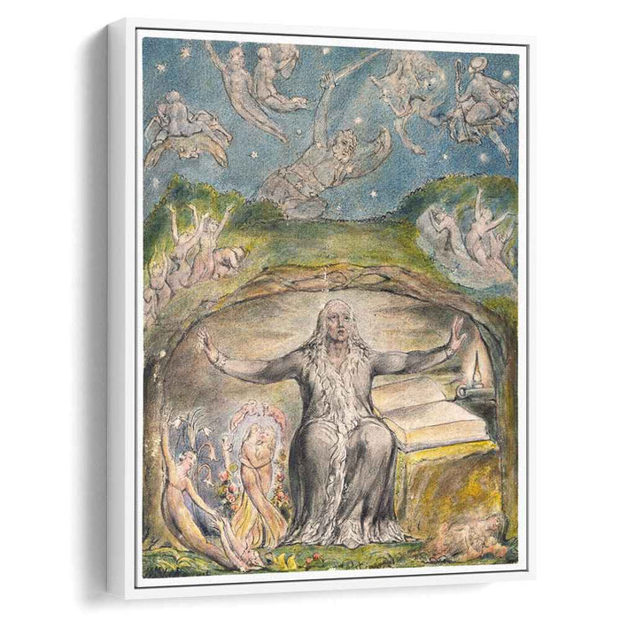 Illustration to Milton`s L`Allegro and Il Penseroso (1820) by William Blake