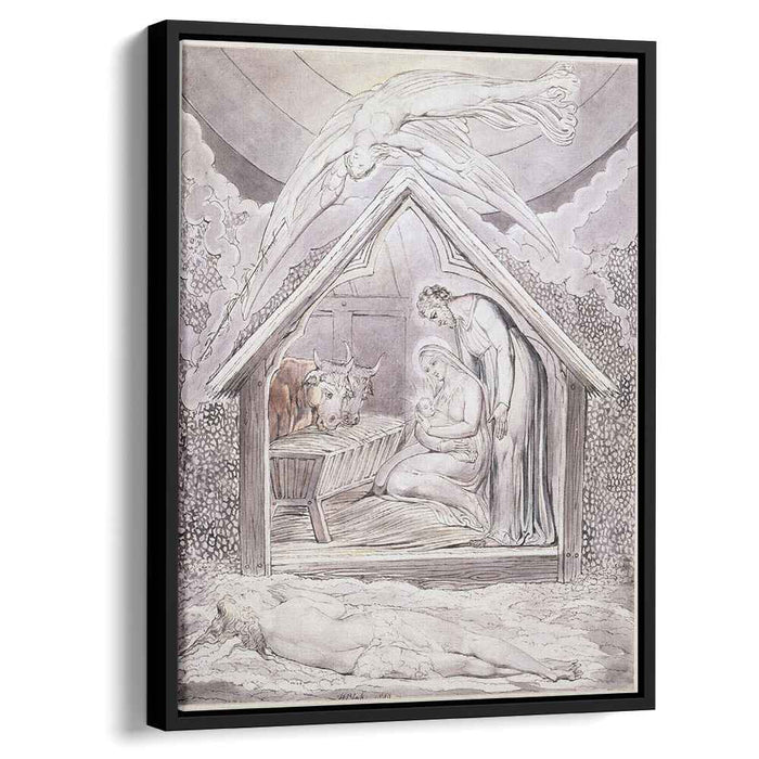 Illustration to Milton`s On the Morning of Christ`s Nativity (1809) by William Blake