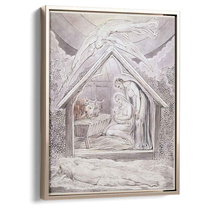 Illustration to Milton`s On the Morning of Christ`s Nativity (1809) by William Blake