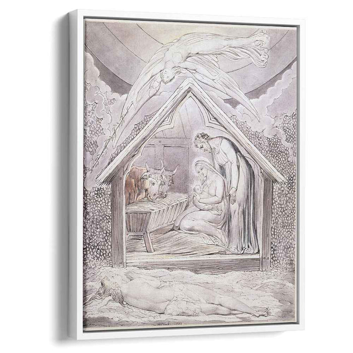 Illustration to Milton`s On the Morning of Christ`s Nativity (1809) by William Blake