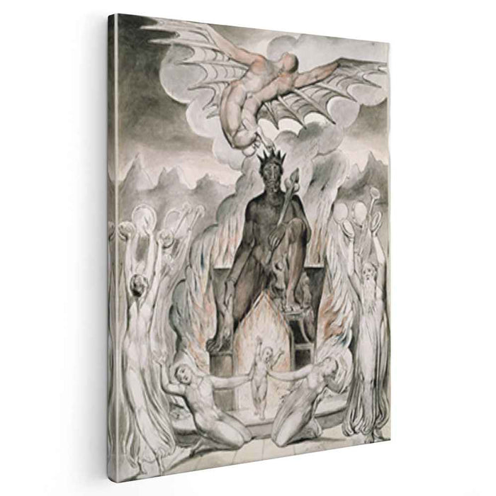 Illustration to Milton`s On the Morning of Christ`s Nativity (1809) by William Blake