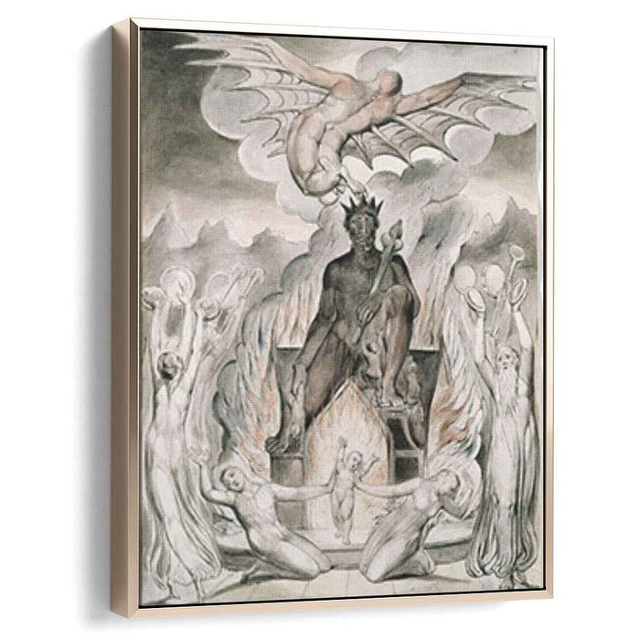 Illustration to Milton`s On the Morning of Christ`s Nativity (1809) by William Blake