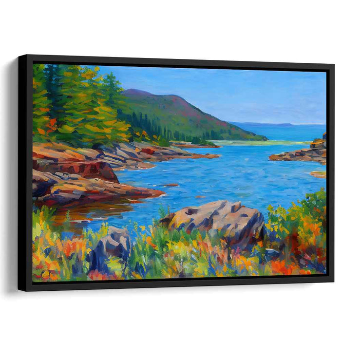 Mind's Eye Gallery: Vibrant Impressionist Landscape Canvas Art Print