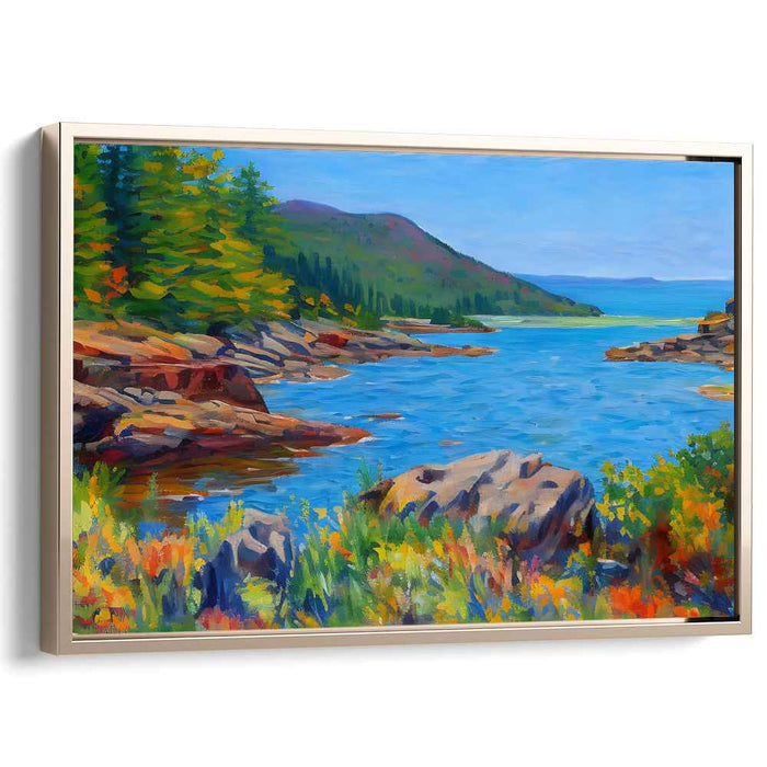 Mind's Eye Gallery: Vibrant Impressionist Landscape Canvas Art Print