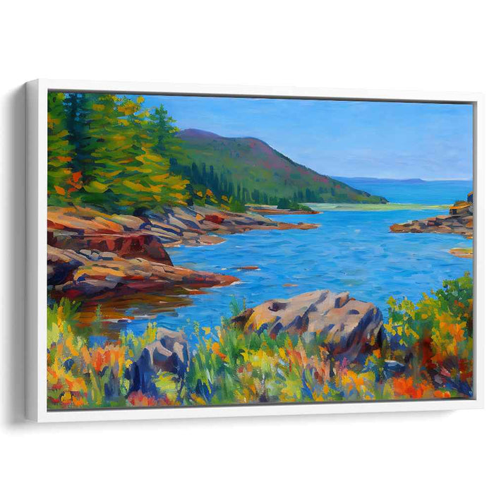 Mind's Eye Gallery: Vibrant Impressionist Landscape Canvas Art Print