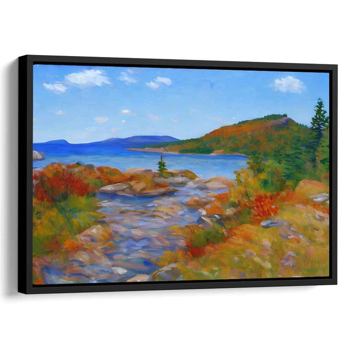 Impressionist Canvas Mirage: A Vibrant Impressionist Landscape Canvas Art Print