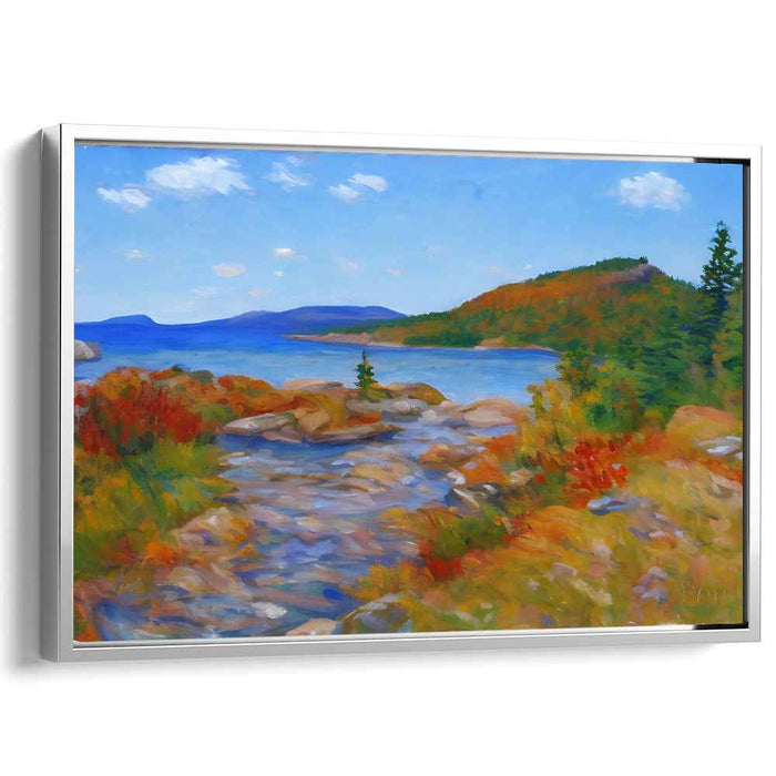 Impressionist Canvas Mirage: A Vibrant Impressionist Landscape Canvas Art Print