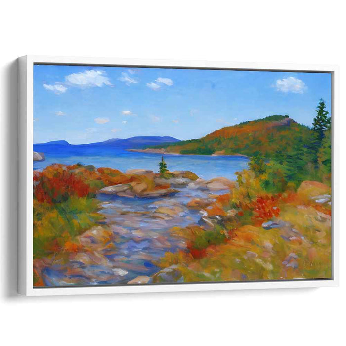 Impressionist Canvas Mirage: A Vibrant Impressionist Landscape Canvas Art Print