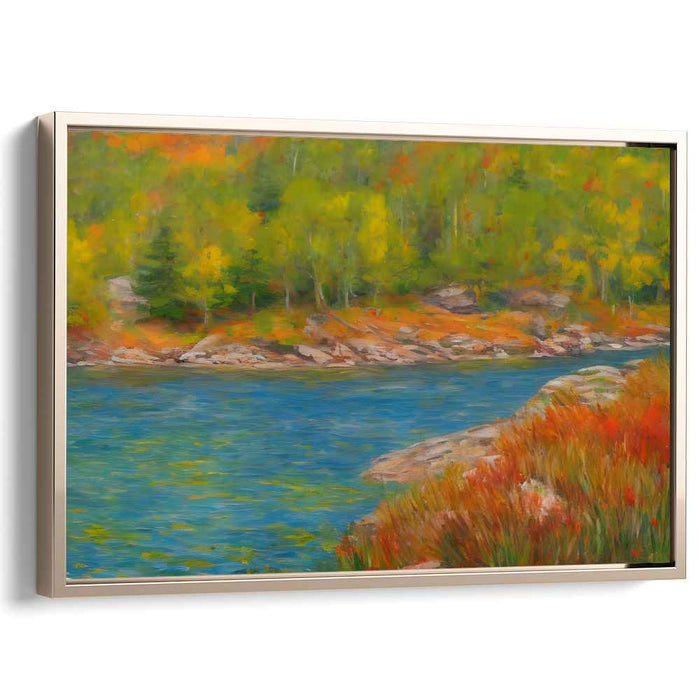 Tranquil Meadows: Serene Landscape Canvas Art Print