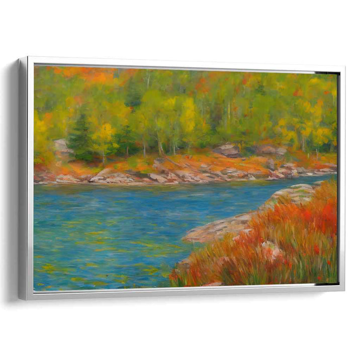 Tranquil Meadows: Serene Landscape Canvas Art Print