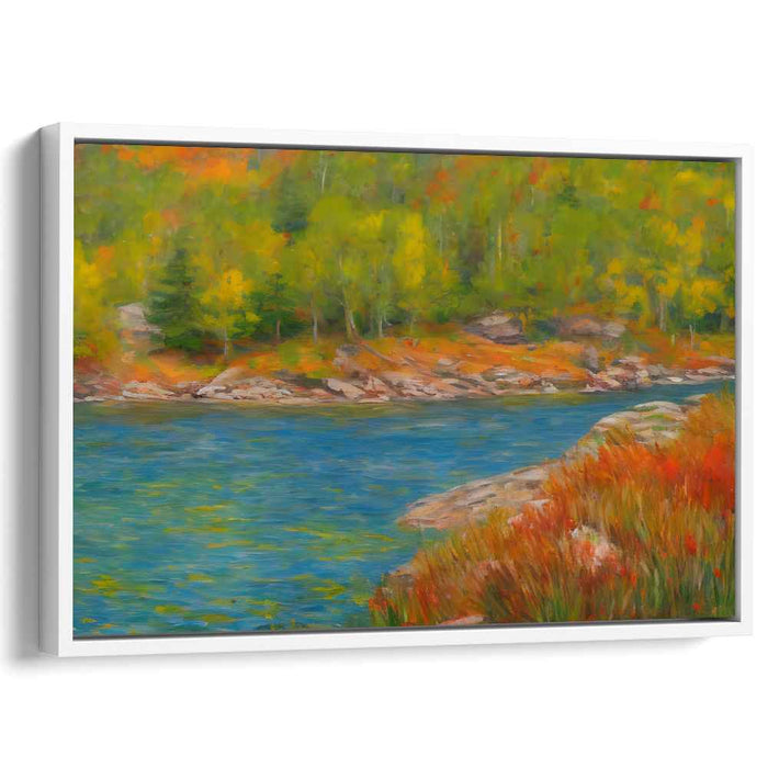 Tranquil Meadows: Serene Landscape Canvas Art Print