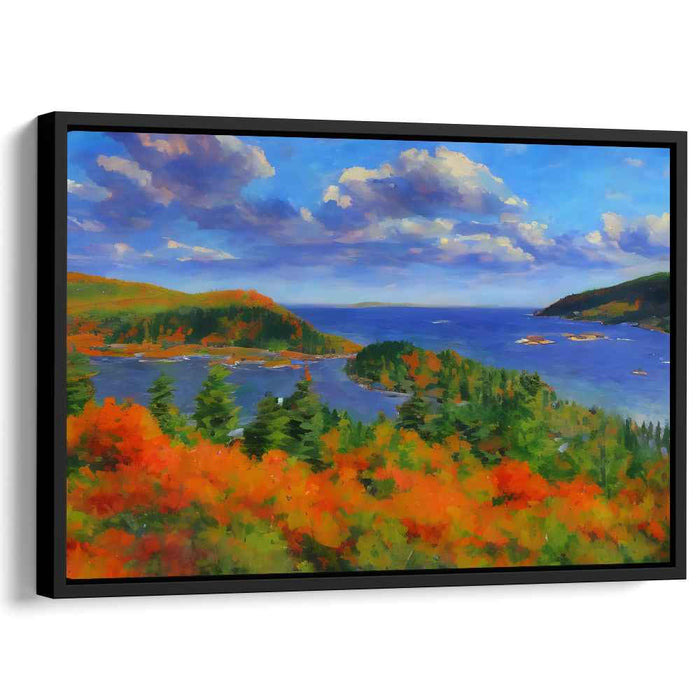 Enchanted Eden Glimpse: Lush Landscape Canvas Art Print