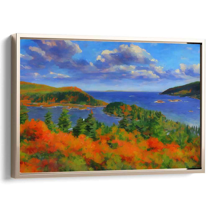 Enchanted Eden Glimpse: Lush Landscape Canvas Art Print