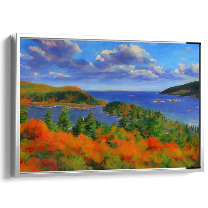 Enchanted Eden Glimpse: Lush Landscape Canvas Art Print