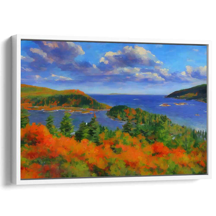 Enchanted Eden Glimpse: Lush Landscape Canvas Art Print